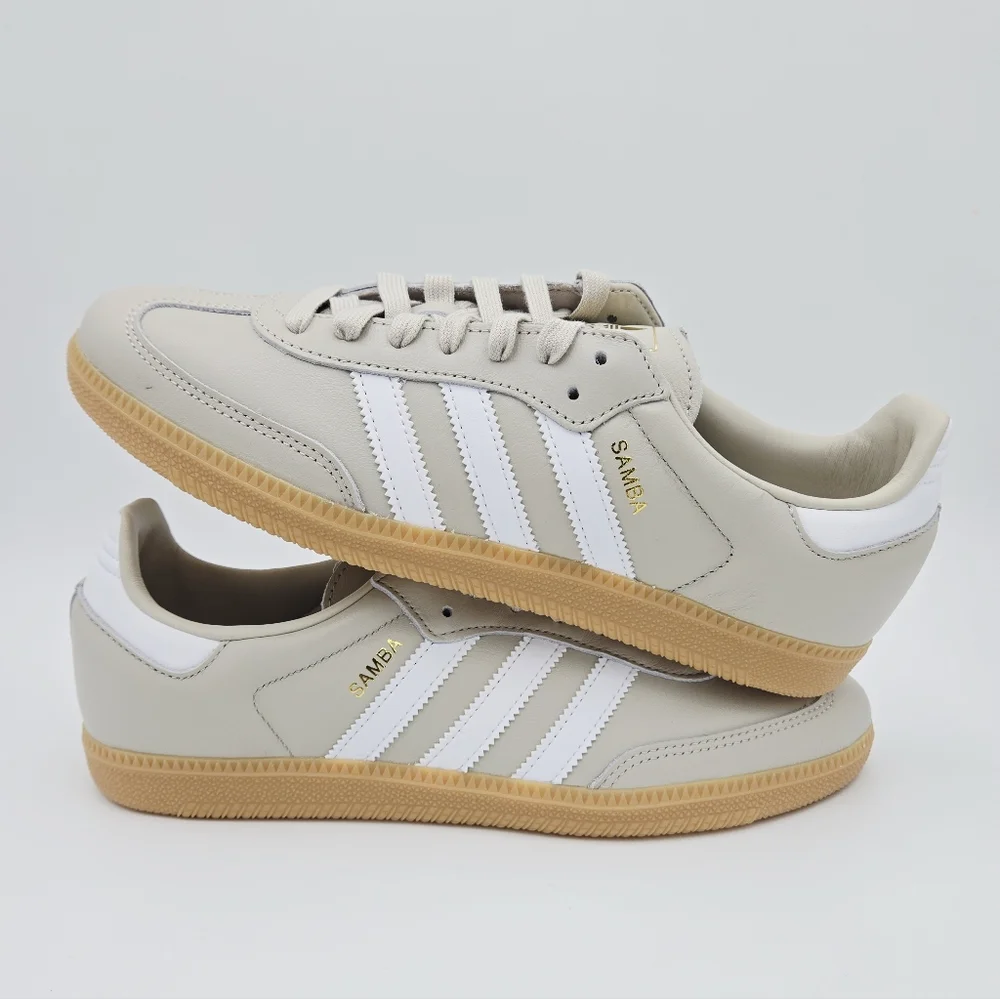 Adidas Men's SAMBA OG Beige/White JR0883   #A22